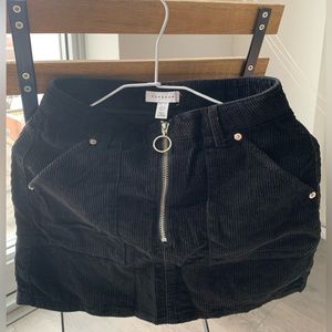 Topshop Petite Black Mini Skirt